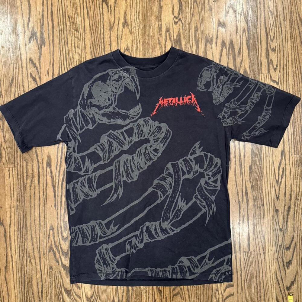 Metallica Snakes All Over Print Shirt - L